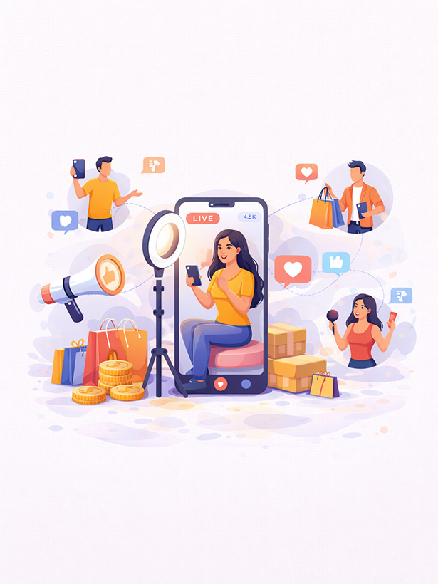 Influencer Marketing Illustration