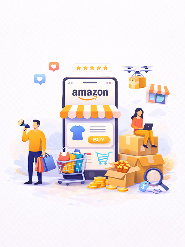 Amazon & Marketplace Content Illustration